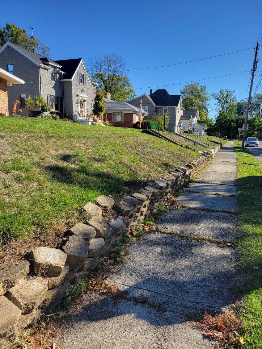 Project Retaining Wall Transformation in Lima Ohio image