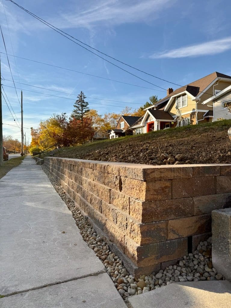 Gallery photos for Retaining Wall Transformation in Lima Ohio: Image #1